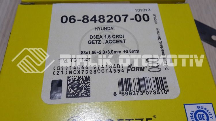 ACCENT-SEGMAN 0,50 1,5CC DİZEL 03-05 (ADET) ACCENT-SEGMAN 0,50 1,5CC DİZEL 03-05 (ADET)
