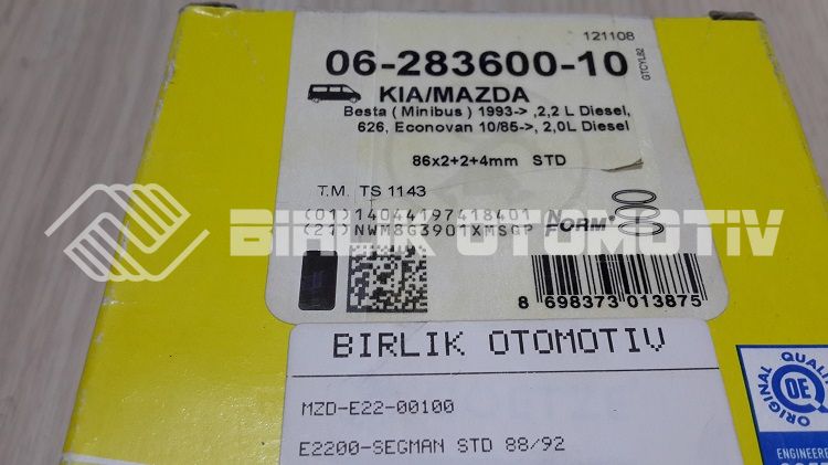 E2200-SEGMAN STD 88-92 (ADET) E2200-SEGMAN STD 88-92 (ADET)