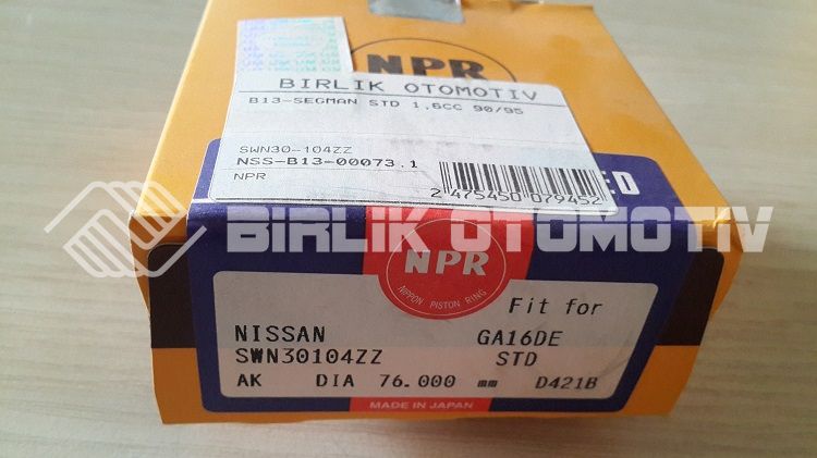 SUNNY B13-SEGMAN STD 1,6CC 90-95 SUNNY B13-SEGMAN STD 1,6CC 90-95