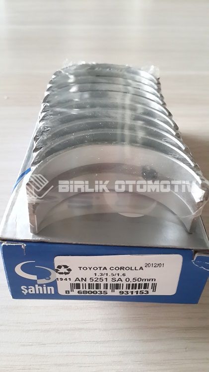 COROLLA AE101-ANA YATAK 0,50 1,6CC 93-98 / AE92 88-92 / AE111 99-00 COROLLA AE101-ANA YATAK 0,50 1,6CC 93-98 / AE92 88-92 / AE111 99-00