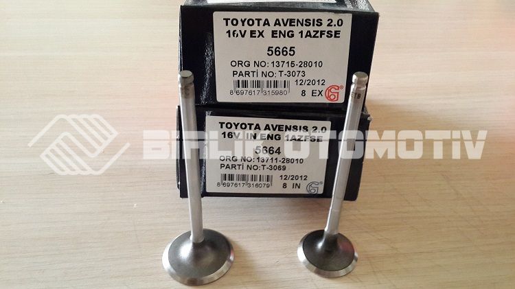 AVENSİS-SUBAP (TAKIM) 2,00CC 16V 03-09 (1AZ) AVENSİS-SUBAP (TAKIM) 2,00CC 16V 03-09 (1AZ)