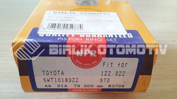 COROLLA ZZ111-SEGMAN STD 1,6CC VVTI 99-06 COROLLA ZZ111-SEGMAN STD 1,6CC VVTI 99-06